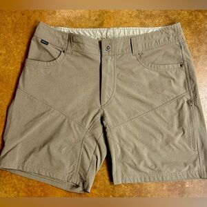 KUHL Men’s Khaki Chino Tactical Outdoor Shorts Size 36 Cargo Hiking Mountain